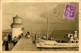 Quiberon * Arrivée Du Courrier De Belle Ile En Mer à Port Haliguen * Bateau Vapeur GUEDEL - Quiberon