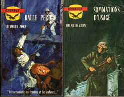 2 Romans De Guerre  - Balle Perdue & Sommations D'usage  De Helm Zorn   Editions Du Gerfaut N: 110 - 180 - Roman Noir