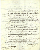 1806 ENTETE BANQUE DE France Créée En 1800 Paris LETTRE SIGNEE Le Directeur à BANQUE PERIER à Grenoble - Documents Historiques