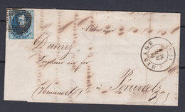 N° 11 A / Lettre De MANAGE 107 Vers Peruwelz  14 Juil 1859 - 1858-1862 Medallions (9/12)