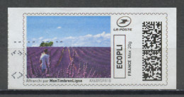 France - Frankreich Timbre Personnalisé Y&T N°MTEL EP20-003 - Michel N°BS(?) (o) - Champ De Lavande - Timbres à Imprimer (Montimbrenligne)