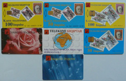 ALBANIA - Chip - Telekomi Shqiptar - 50 To 200 Units - Group Of 7 - Used - Albanie