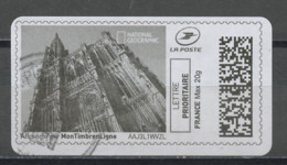 France - Frankreich Timbre Personnalisé Y&T N°MTEL LP20-17 - Michel N°BS(?) (o) - Cathédrale De Strasbourg - Druckbare Briefmarken (Montimbrenligne)