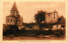Mareuil Sur Lay * Vue Sur L'église Romane Et Le Château - Mareuil Sur Lay Dissais