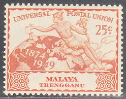 MALAYA--TRENGGANU   SCOTT NO 51  MINT HINGED  YEAR 1949 - Trengganu