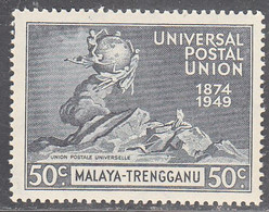 MALAYA--TRENGGANU   SCOTT NO 52  MINT HINGED  YEAR 1949 - Trengganu