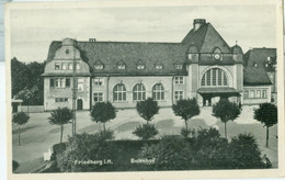 Friedberg I. H; Bahnhof - Gelaufen. (Cramers Kunstanstalt - Dortmund) - Friedberg