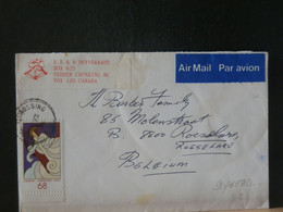 90/659D/84 LETTRE  CANADA POUR LA BELG. - Lettres & Documents