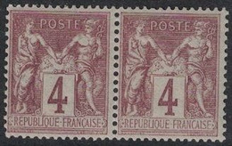 SAGE - N°88 - EN PAIRE NEUVE - SANS TRACE DE CHARNIERE - COTE +30€ - Sonstige & Ohne Zuordnung