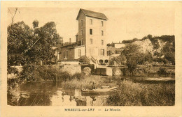 Mareuil Sur Lay * Vue Sur Le Moulin * Minoterie * Pêche à La Ligne Pêcheurs - Mareuil Sur Lay Dissais