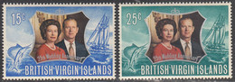 BRITISH VIRGIN ISLANDS   SCOTT NO 241-42   MNH  YEAR 1972 - Iles Vièrges Britanniques