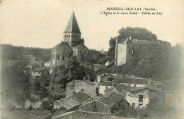 Mareuil Sur Lay * Vue Et Panorama Sur L'église Et Le Vieux Castel - Mareuil Sur Lay Dissais