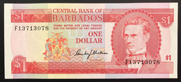 BARBADOS 1 $ Dollar ND 1973 UNC- Pick#29 LOTTO 2160 - Barbados