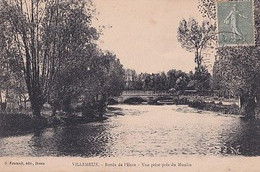 VILLEMEUX             BORDS DE L EURE. VUE PRISE  PRES DU MOULIN . - Villemeux-sur-Eure