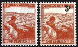 France 1945/46 - Mi 730 & 742 - YT 736 & 750 ( Tuberculosis Aid ) MNH** - Ongebruikt