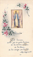 Image Pieuse Sainte Vierge - Prière De Monseigneur Dazincourt Calligraphiée - 8x13.5cm - Santini