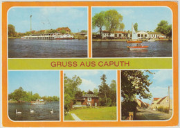 MBK Gruss Aus Caputh Kr. Potsdam 1986 Dampferanlegestelle Motorjacht Havelland Einsteinhaus, Schwielowseestraße, Genutzt - Caputh