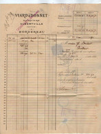 VP19.239 - 1890 - Lettre / Bordereau - VIARD & DONNET Banquiers à ALBERVILLE ( Savoie ) Pour ARVILLARD - Bank En Verzekering