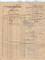 VP19.239 - 1890 - Lettre / Bordereau - VIARD & DONNET Banquiers à ALBERVILLE ( Savoie ) Pour ARVILLARD - Bank & Versicherung