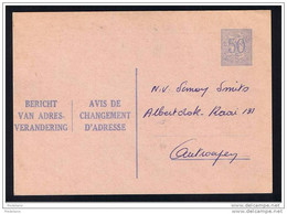 50 CT - 1965 O - Avis Changement Adresse