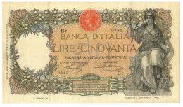 50 LIRE CAPRANESI BUOI TESTINA DECRETO 20/05/1916 BB/BB+ - Otros