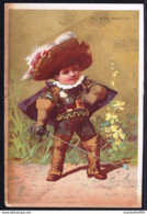 CHROMO LITHO Doré ! BON MARCHE * PETIT SOLDAT * COURRIER - GARDE - GARDIAN SOLDIER -   Litho Vallet Minot Paris - Au Bon Marché