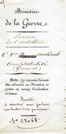 MINISTERE DE LA GUERRE PARIS ARTILLERIE 1848 DEMANDE COMPTABLE à ESPY Maitre DE FORGES FOIX T.B.E V.SCANS - Historische Documenten