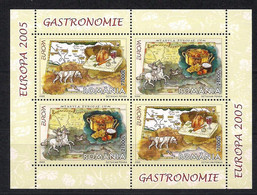 CEPT 2005 Roumanie Roemenie Yvertn° Bloc 289  *** MNH Cote 17 € La Gastronomie - 2005