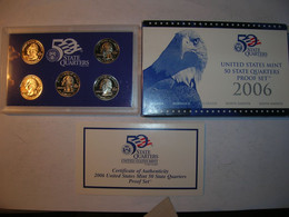 ESTADOS UNIDOS/USA Proof Set 2006 S 1/4 Dolar 50 Estados  (9899) - Jahressets