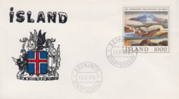 Enveloppe   FDC  1er  Jour     ISLANDE    Oeuvre  De  Jon  STEFANSSON  1978 - FDC