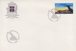 Enveloppe   FDC  1er  Jour     ISLANDE    Nouvelle  Aérogare  De   KEFLAVIK   1987 - FDC