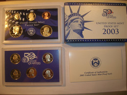 ESTADOS UNIDOS/USA Proof Set 2003 S 1/4 Dolar 50 Estados Y Serie Anual (10 Monedas) (9914) - Proof Sets