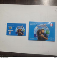 Israel-world Wide Sim Card Mint-(8 World)-(8944538528502744792)-si Card-loaded 95 NIS-in Money-mint Card+10 Card Free - Collezioni