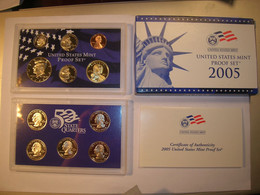 ESTADOS UNIDOS/USA Proof Set 2005 S 1/4 Dolar 50 Estados Y Serie Anual (11 Monedas) (9916) - Proof Sets