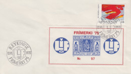 Enveloppe   ISLANDE    FRIMERKI    1975 - FDC