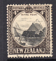 New Zealand GV 1935-6 4d Mitre Peak Definitive, Used, SG 562 (A) - Oblitérés