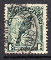 New Zealand GV 1935-6 1/- Parson Bird Definitive, Used, SG 567 (A) - Usati