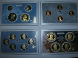ESTADOS UNIDOS/USA Proof Set 2009 S , Serie 1/4 Dolar, Serie 1 Ctvo, Serie Presidentes Y Serie Anual (18 Monedas) (9991) - Proof Sets