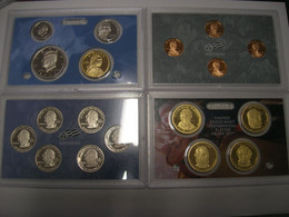 ESTADOS UNIDOS/USA Proof Set 2009 S , Serie 1/4 Dolar, Serie 1 Ctvo, Serie Presidentes Y Serie Anual (18 Monedas) (9993) - Jahressets