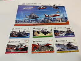 Hong Kong Stamp MNH Flying Service Helicopters Rescue - Nuevos