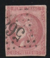 France N°49 Oblitéré Pas De Clair Au Filet Premier Choix - 1870 Emission De Bordeaux