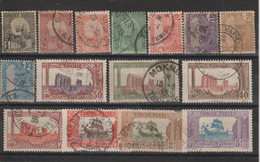 Tunisie 1906-20 Série Courante 29-41, 15 Val Oblit. Used - Gebruikt