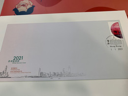 Hong Kong Stamp FDC Cover Date 1/1/2021 - Ungebraucht