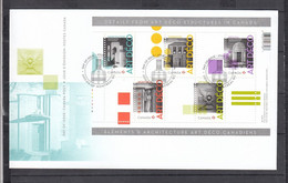 Canada 2011 Architecture: Art Deco. First Day Covers FDC - 2011-...