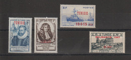 Tunisie 1946-47 Divers Du 310 Au 313, 4 Val ** MNH - Unused Stamps