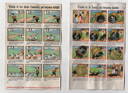 CPA Chromo Benjamin Rabier Tintin Et Le Loup Tintin Et Les Deux Canards (2 Cartes) - Rabier, B.