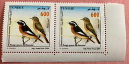 2004 Tunisie Oiseaux Rouge Queue Tunisia Birds 2V MNH** - Mussen