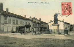 Damvillers * La Place Gérard * Commerce Magasin LEBRUN MIGUET * La Statue - Damvillers