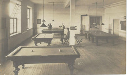 RARE CARTE PHOTO - HEIDELBERG - Allemagne - Camp Des Officiers Prisonniers - Salle De Billard - Guerre 14-18 - WWI - Guerra 1914-18