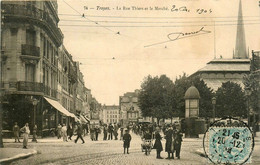 Troyes * La Rue Thiers Et Le Marché - Troyes